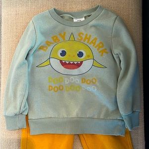 Baby shark sweatshirt and pants